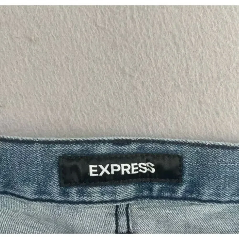 Express Jeans Mens 32x34 Slim Denim Bleach Splatter Ripped Destroyed‎ Thrasher